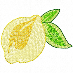 Lemons Embroidery Design 6